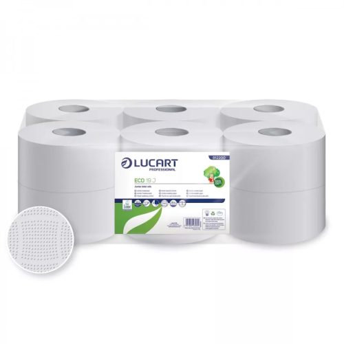 Toalettpapír Lucart Eco 19J 120m 12tekercs/csomag 