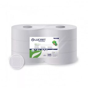 Toalettpapír Lucart Eco 23cm 2rtg. Recy 165m 6tek/zsug.
