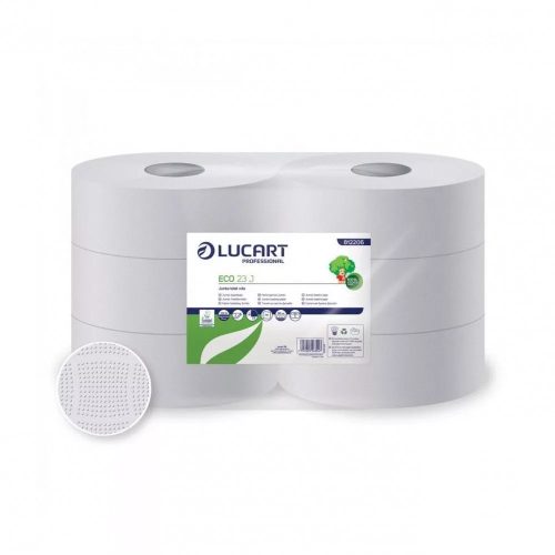 Toalettpapír Lucart Eco 23cm 2rtg. Recy 165m 6tek/zsug.