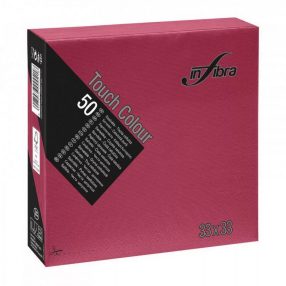 Szalvéta Infibra 33x33cm  2rtg./50lap bordó