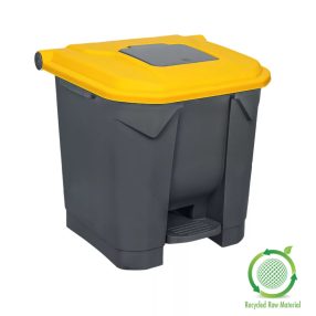 Pedálos szelektív hulladékgyűjtő konténer műanyag 30l