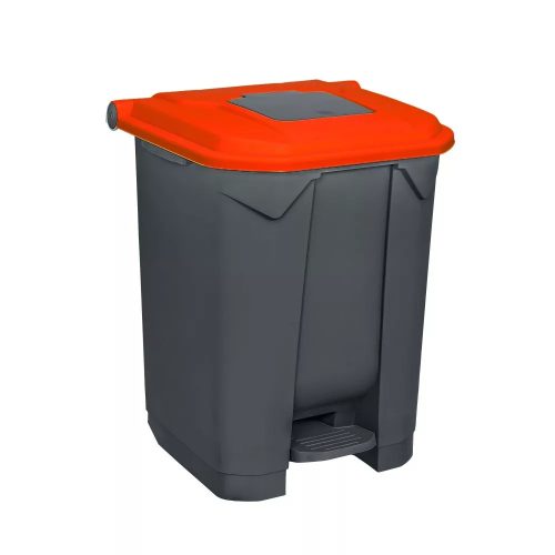Pedálos szelektív hulladékgyűjtő konténer műanyag 50l